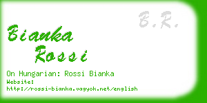 bianka rossi business card